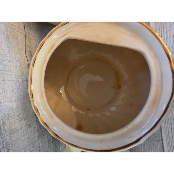 Vintage Sadler Rosebud Tea Set Gold Trim Teapot 4 Mugs - Picture 5 of 13